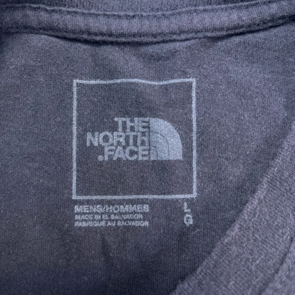 The North Face Usa Box T Shirt Mens Large Navy Cotton Regular Fit Short Sleeve